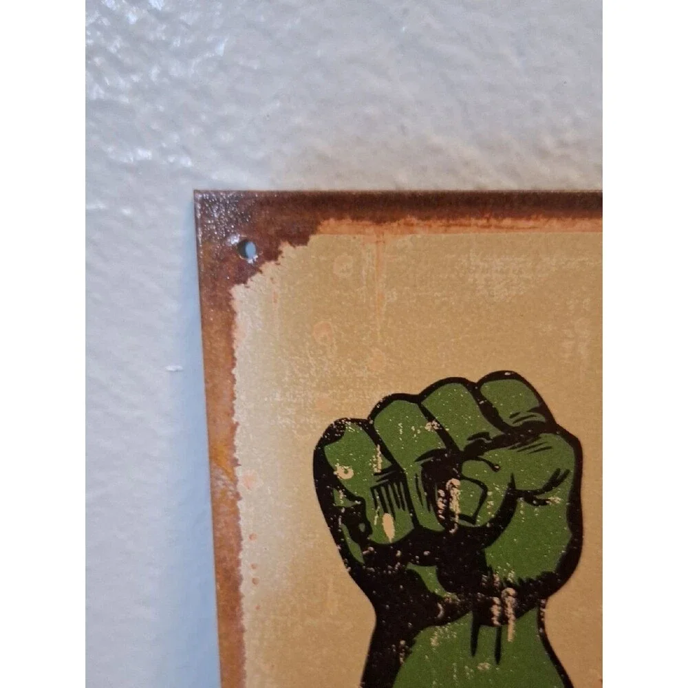 Marvel The Incredible Hulk Retro Wall Art Sign - Metal